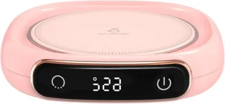 Verwarmde koffie mok - elektrische bekerwarmer - roze