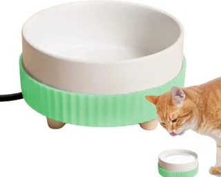 Verwarmde waterdispenser voor huisdieren - groen