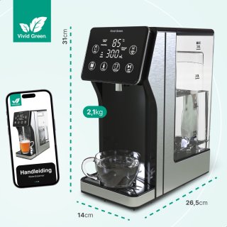 Vivid Green heetwaterdispenser 3L RVS