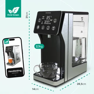 Vivid Green heetwaterdispenser 3L RVS