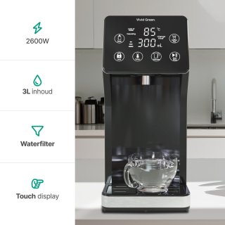 Vivid Green heetwaterdispenser 3L RVS