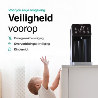 Vivid Green heetwaterdispenser 3L RVS
