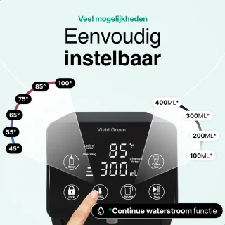 Vivid Green heetwaterdispenser 3L RVS