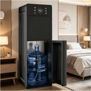 Vrijstaand waterdispenser zwart