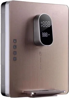 Wanddispenser warm koud water directe verwarming goud