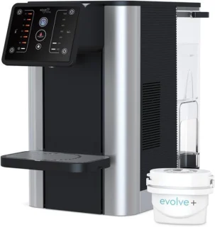 Warm- en koudwaterdispenser met een capaciteit van 38 liter - zwart