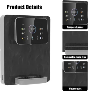 Warm- en koudwaterdispenser wandmontage