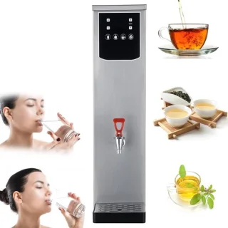 Warm water boiler urn 20 liter zilverkleurig