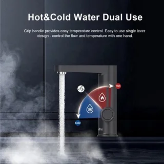 Warm waterdispenser instant waterkoker 220V mat zwart