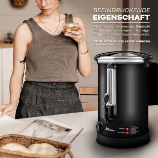 Warme drankendispenser 30 L RVS