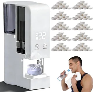 Warme handdoek dispenser wit