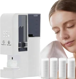 Warme handdoekdispenser 40 handdoeken wit