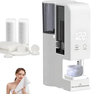 Warme handdoekdispenser wit