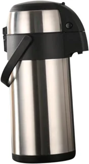 Warmhoudkan drukdispenser 2.5 liter zilver