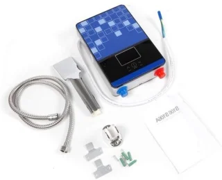 Warmwaterboiler doucheset elektrische boiler 4500 watt wit