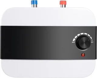 Warmwaterboiler keuken 6 liter wit zwart