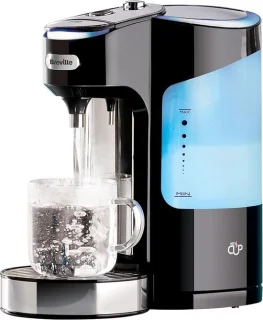 Warmwaterdispenser 2 liter glanzend zwart