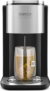 Warmwaterdispenser 22 liter zwart rvs