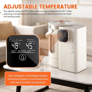 Wat vinden we goed aan de Warmwaterdispenser 3 liter beige