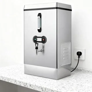 Warmwaterdispenser 40 liter zilver