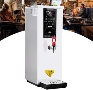 Warmwaterdispenser boiler automatisch 40 liter zilver