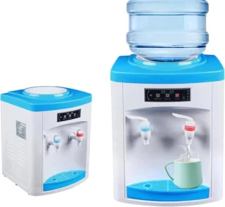 Warmwaterdispenser drinkwaterapparaat blauw