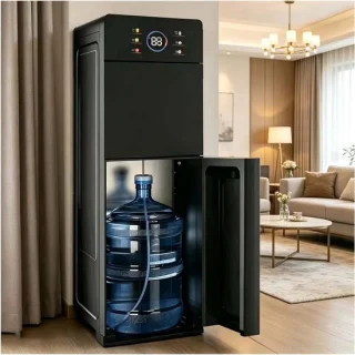 Warmwaterdispenser fontein zwart