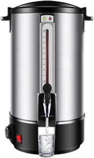 Warmwaterdispenser koker 8 liter zwart