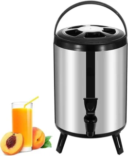 Warmwaterdispenser met kraan - 8l - zwart