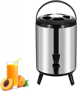Warmwaterdispenser met kraan 8L zwart