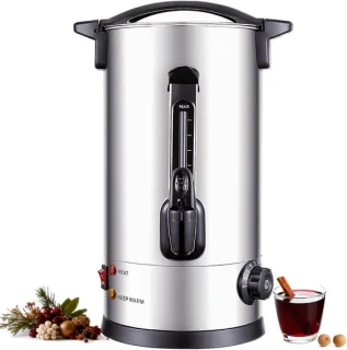 Warmwaterdispenser - roestvrij staal - 8 liter