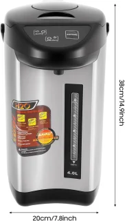 Warmwaterdispenser RVS 4L - Elektrische Thermopot