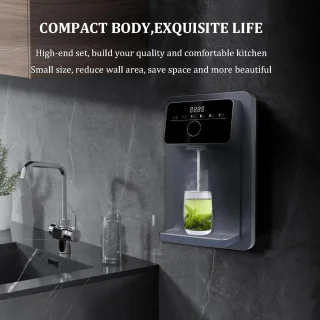 Warmwaterdispenser wandmontage wit