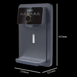Warmwaterdispenser wandmontage wit