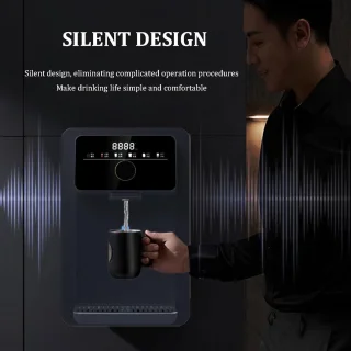Warmwaterdispenser wandmontage wit