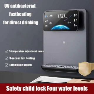 Warmwaterdispenser wandmontage wit