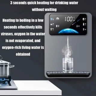 Warmwaterdispenser wandmontage wit