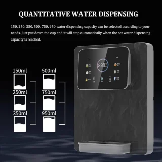 Warmwaterdispenser wandmontage wit