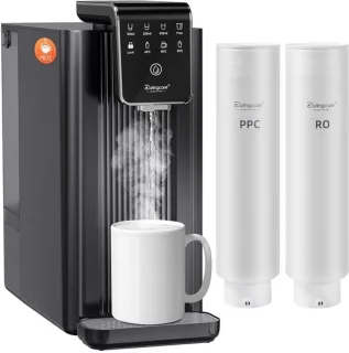 Warmwaterdispenser waterfilter apparaat zwart