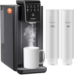 Warmwaterdispenser waterfilter apparaat zwart