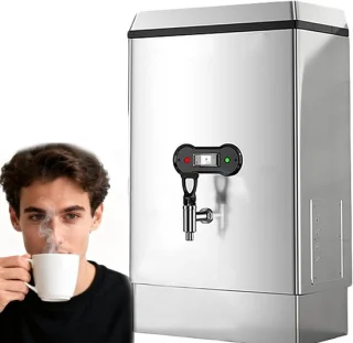 Warmwaterdispenser zilver