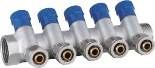 Warmwaterverdeler 1 inch x 16 mm PEX