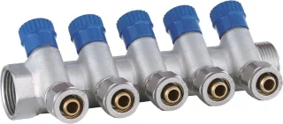 Warmwaterverdeler/drinkwaterverwarmer 1 inch x 16 mm PEX