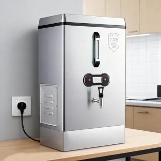 Waterboiler warmwaterdispenser horeca 40 l zilver
