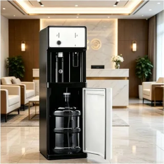 Waterdispenser bodemlading zwart