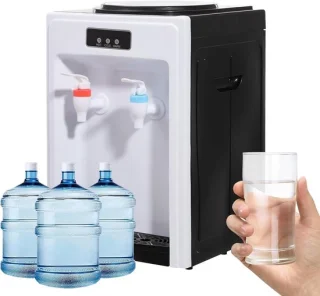 Waterdispenser - drankfontein - 18.9 liter - zwart en wit