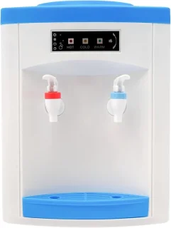 Waterdispenser drankfontein warm en koud water wit blauw