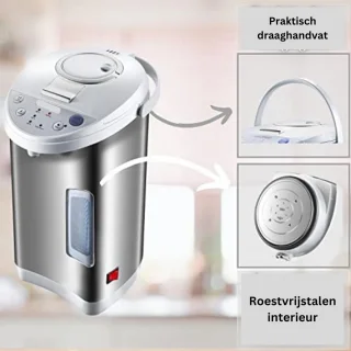 waterdispenser heet water zilver