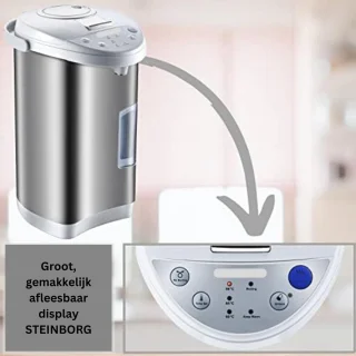 waterdispenser heet water zilver