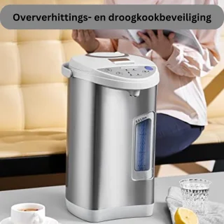 waterdispenser heet water zilver